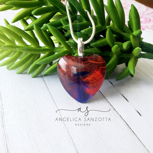 "Breakthrough" heart pendant