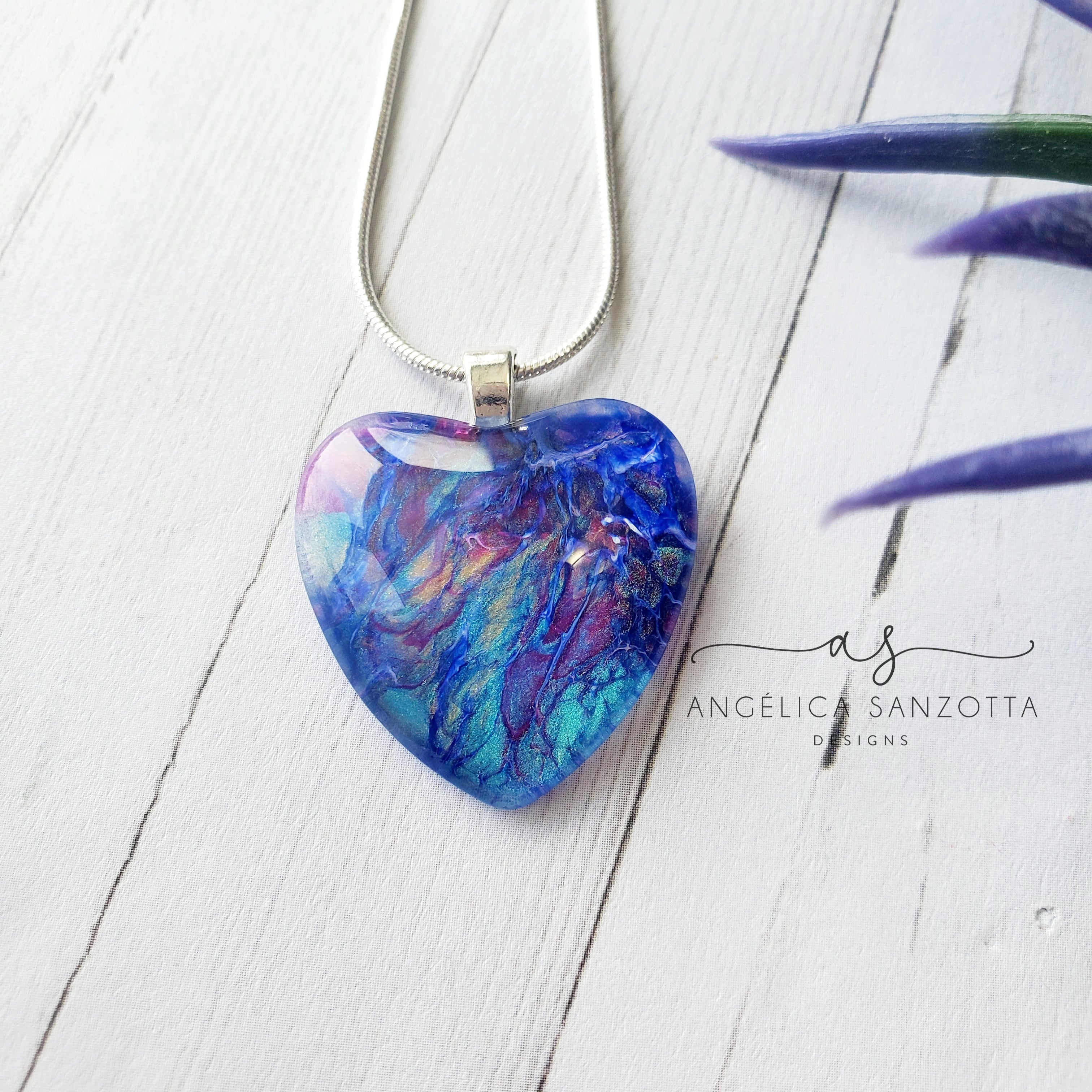 "Reef" heart pendant