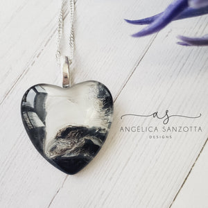 "Unexpected" heart pendant