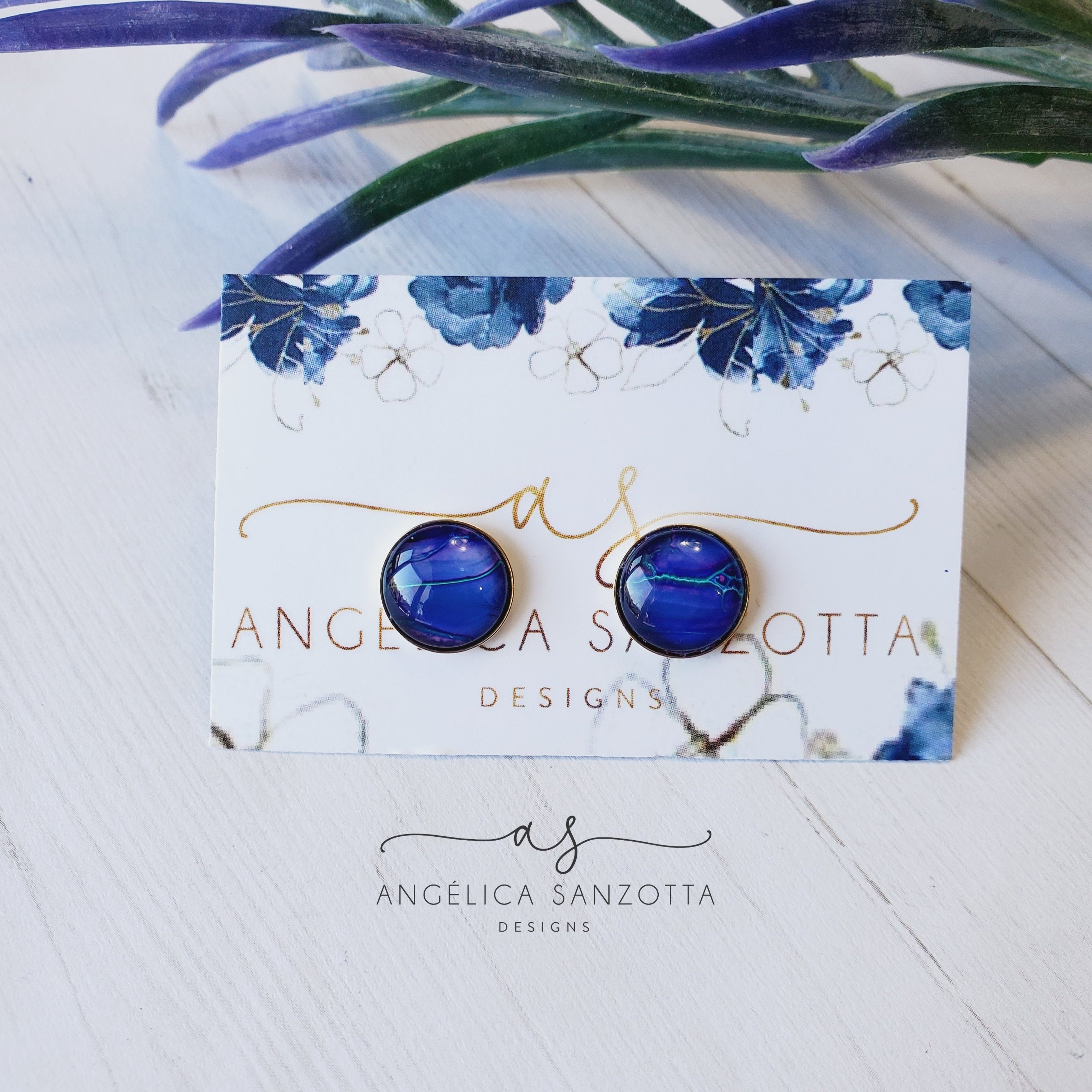 "Manifest" stud earrings