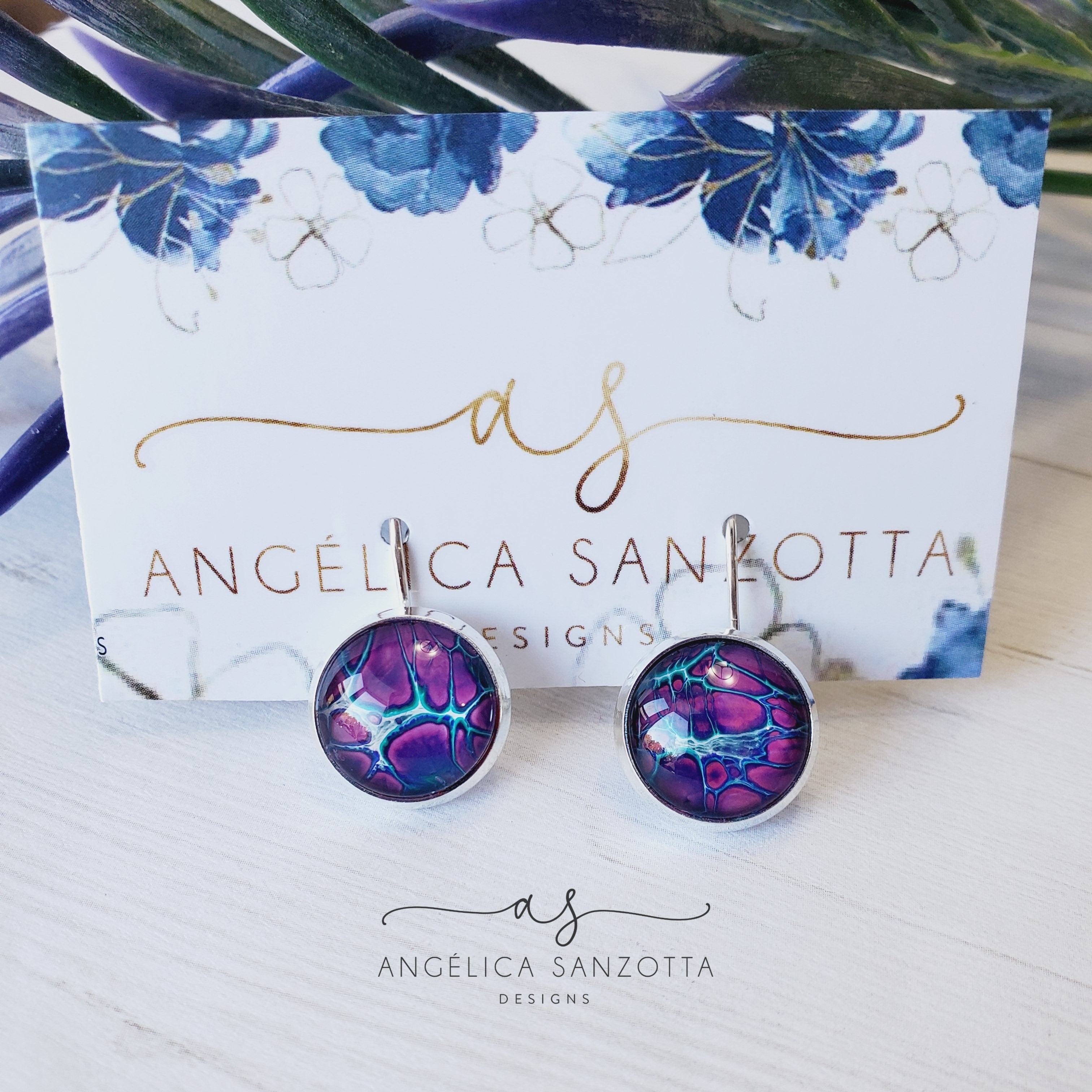 "Amatista" earrings