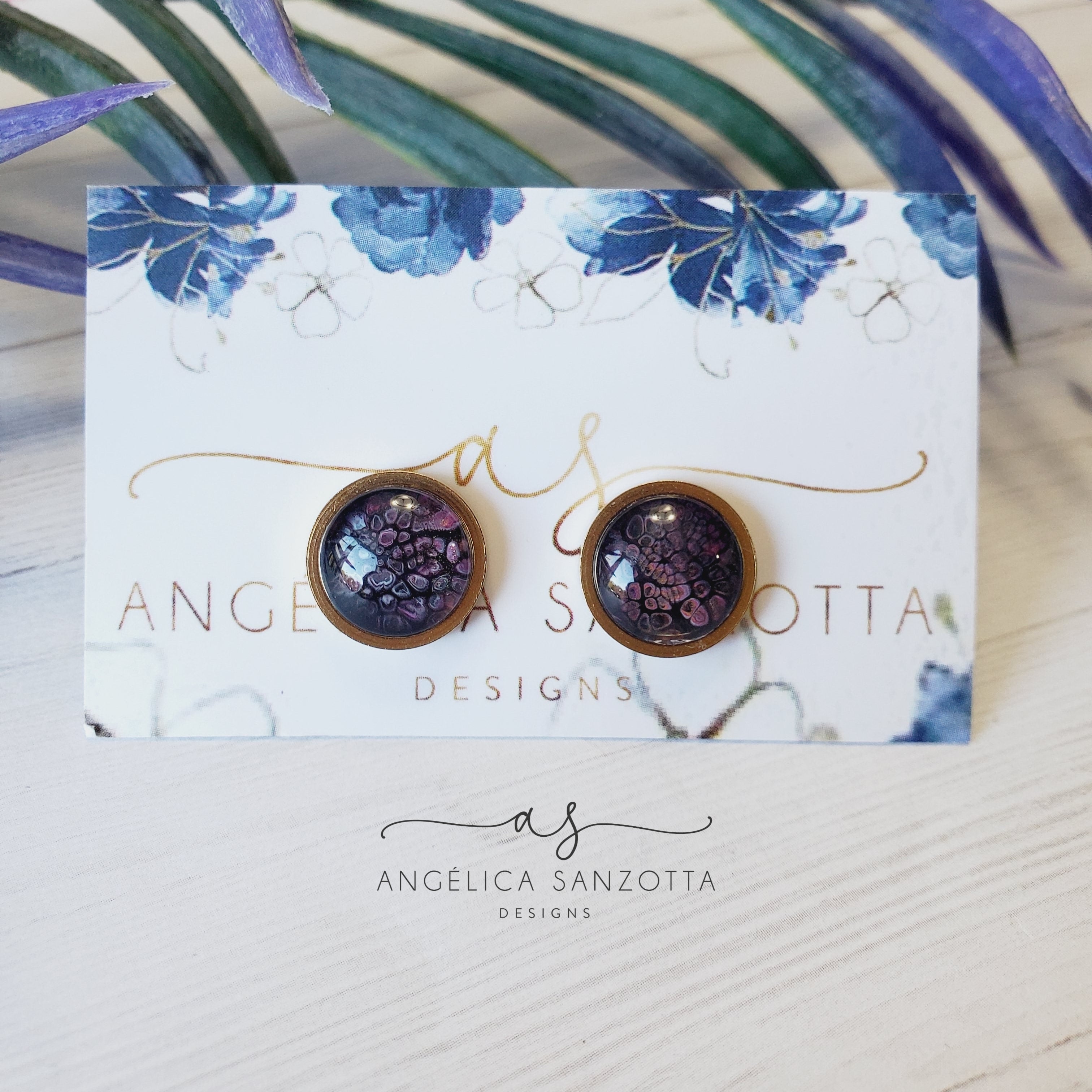 "Elegance" stud earrings