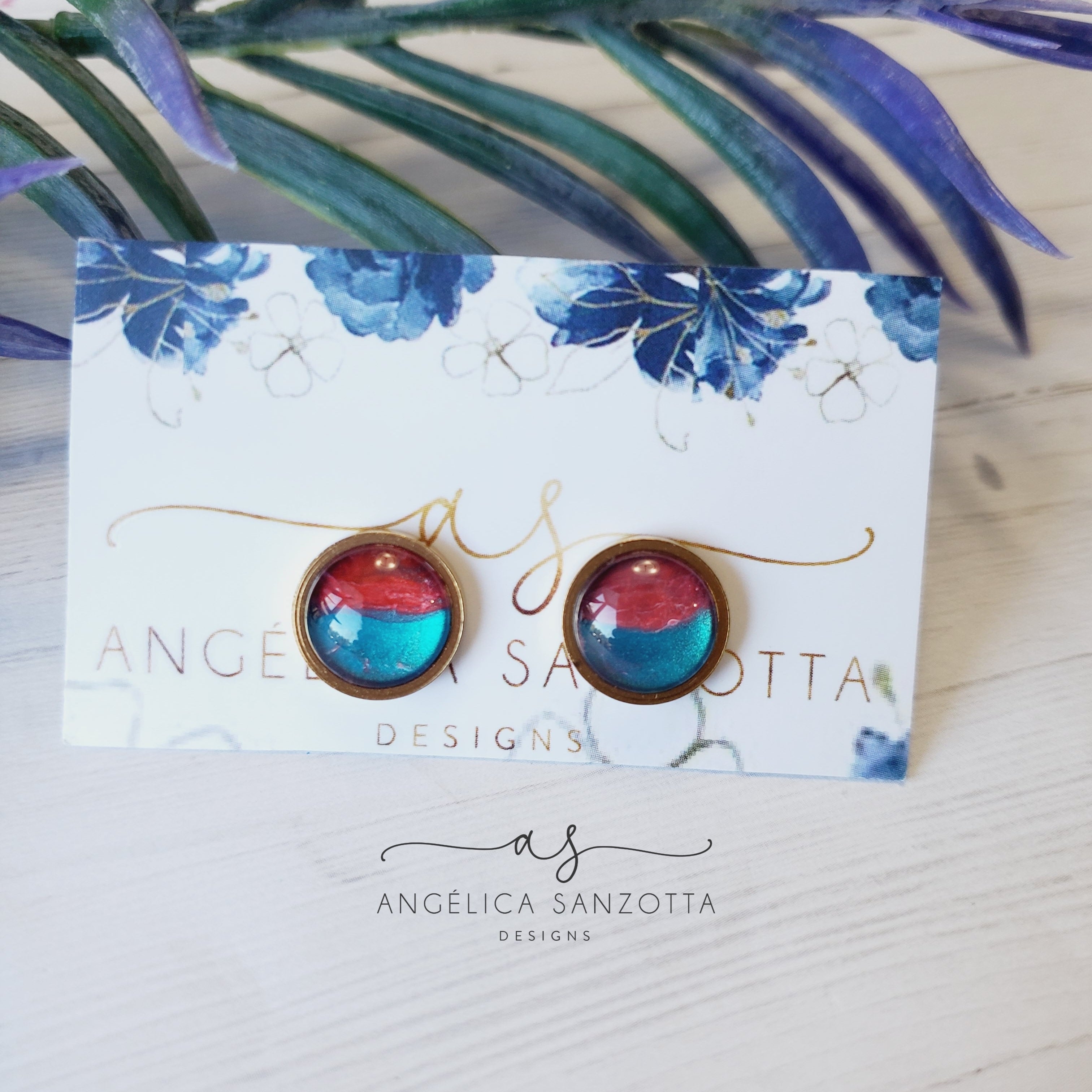 "Union" stud earrings