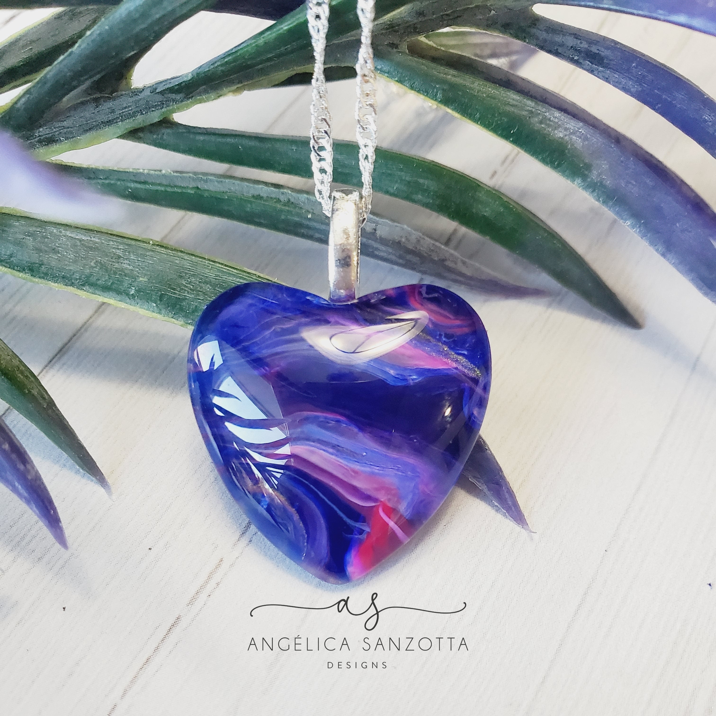 "The Road Less Traveled" heart pendant
