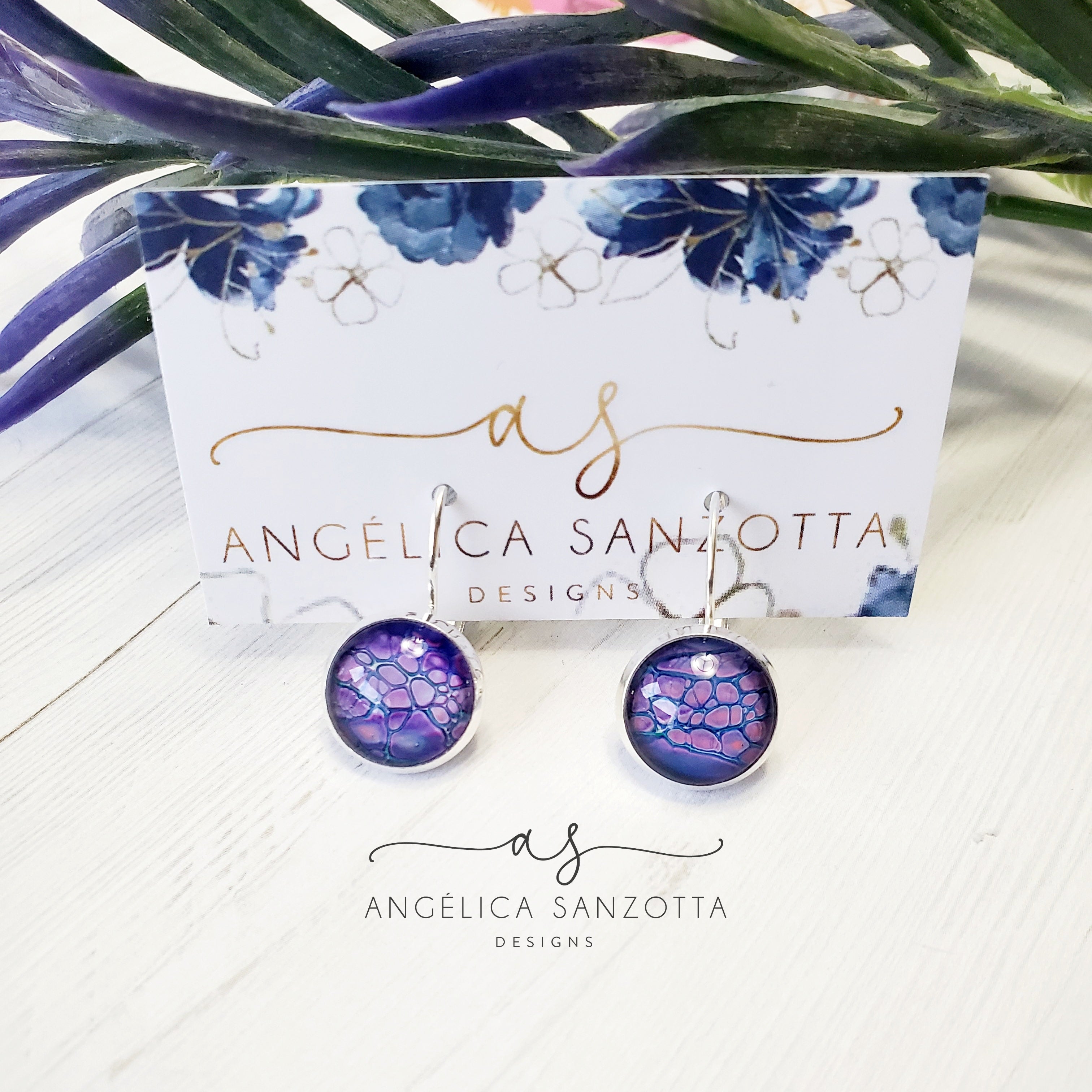 "Lilacs in Bloom" earrings