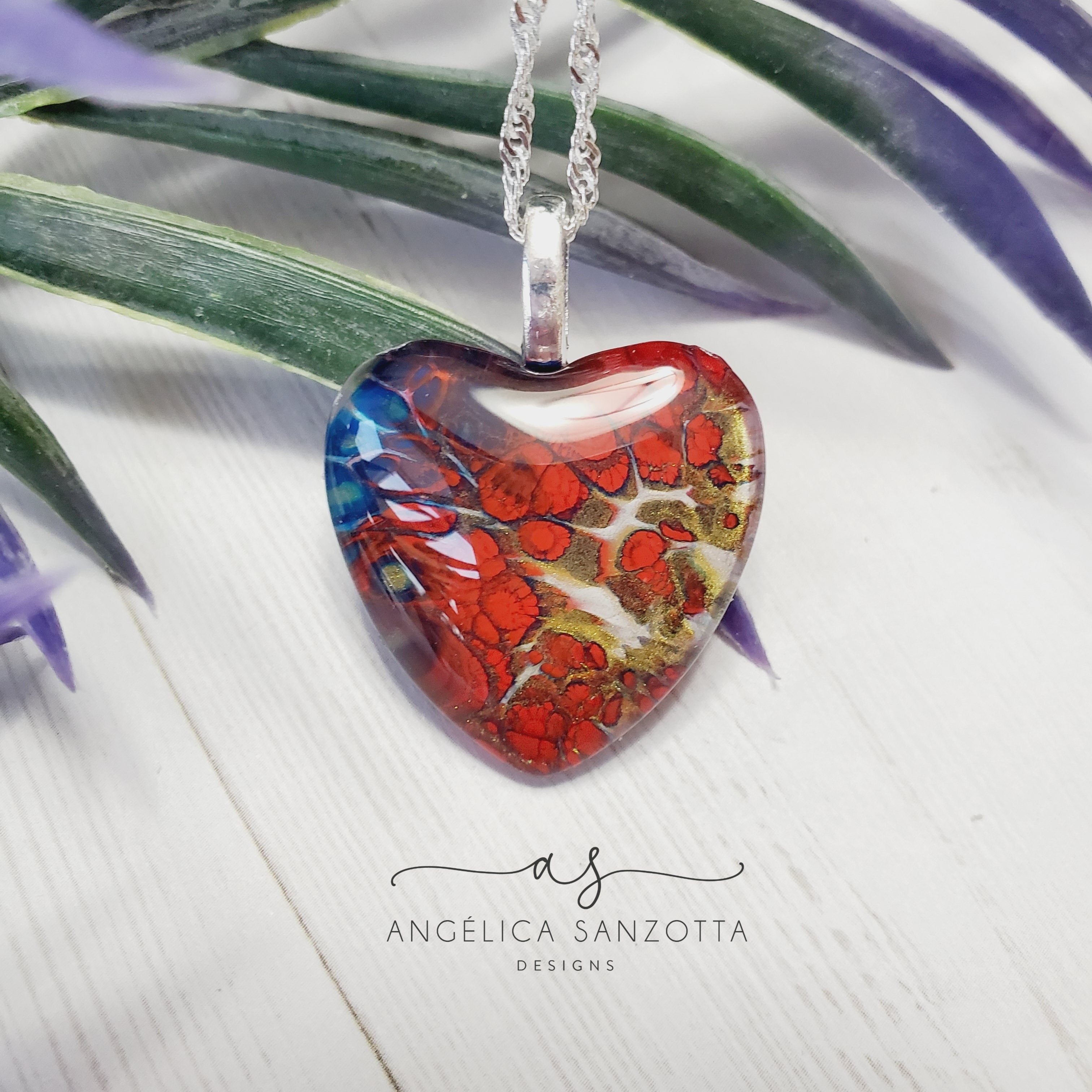 "Truest Love" heart pendant