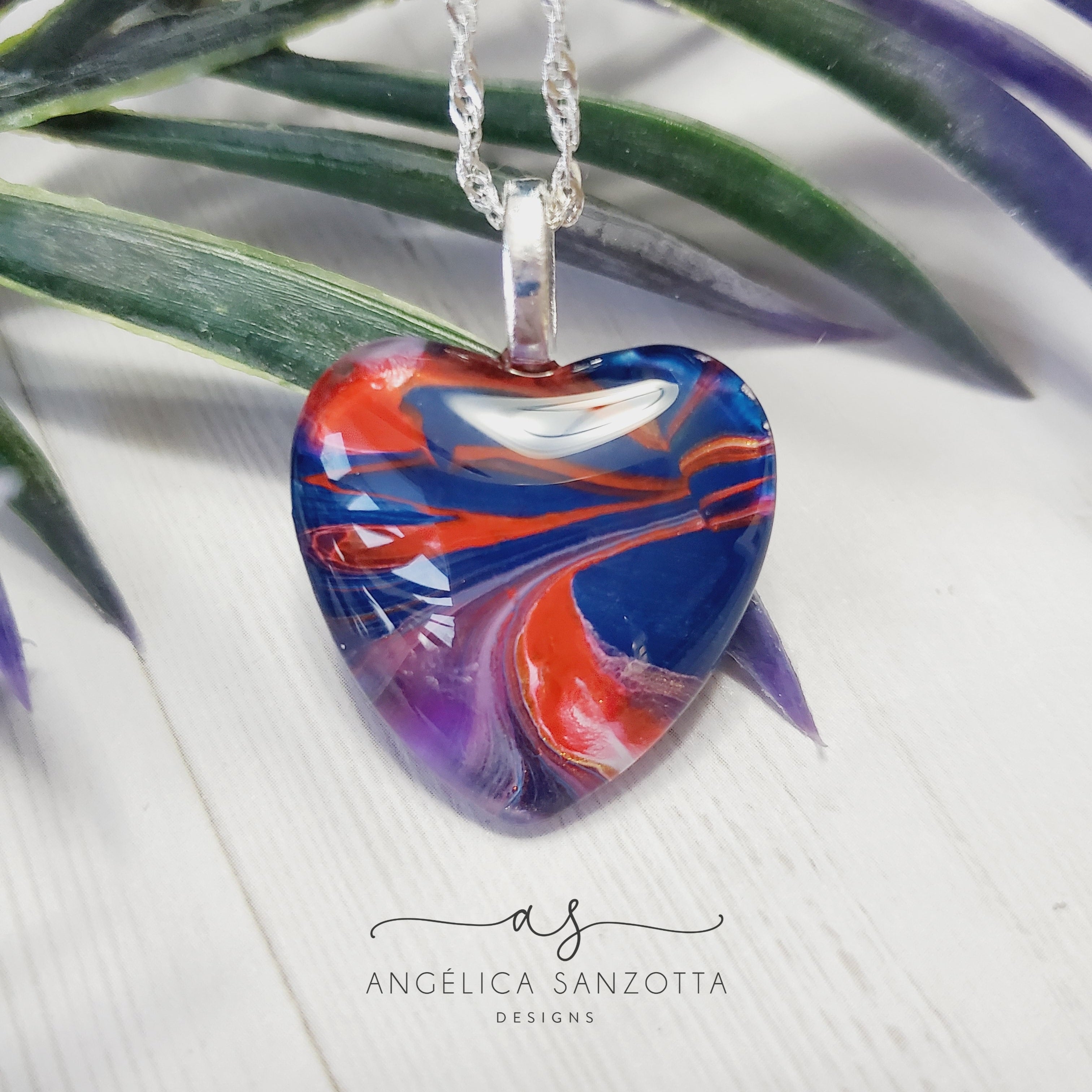 "The Way Home" heart pendant