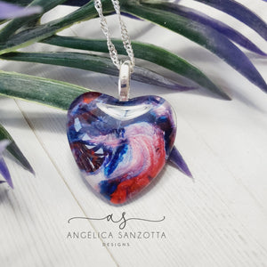 "Shout" heart pendant