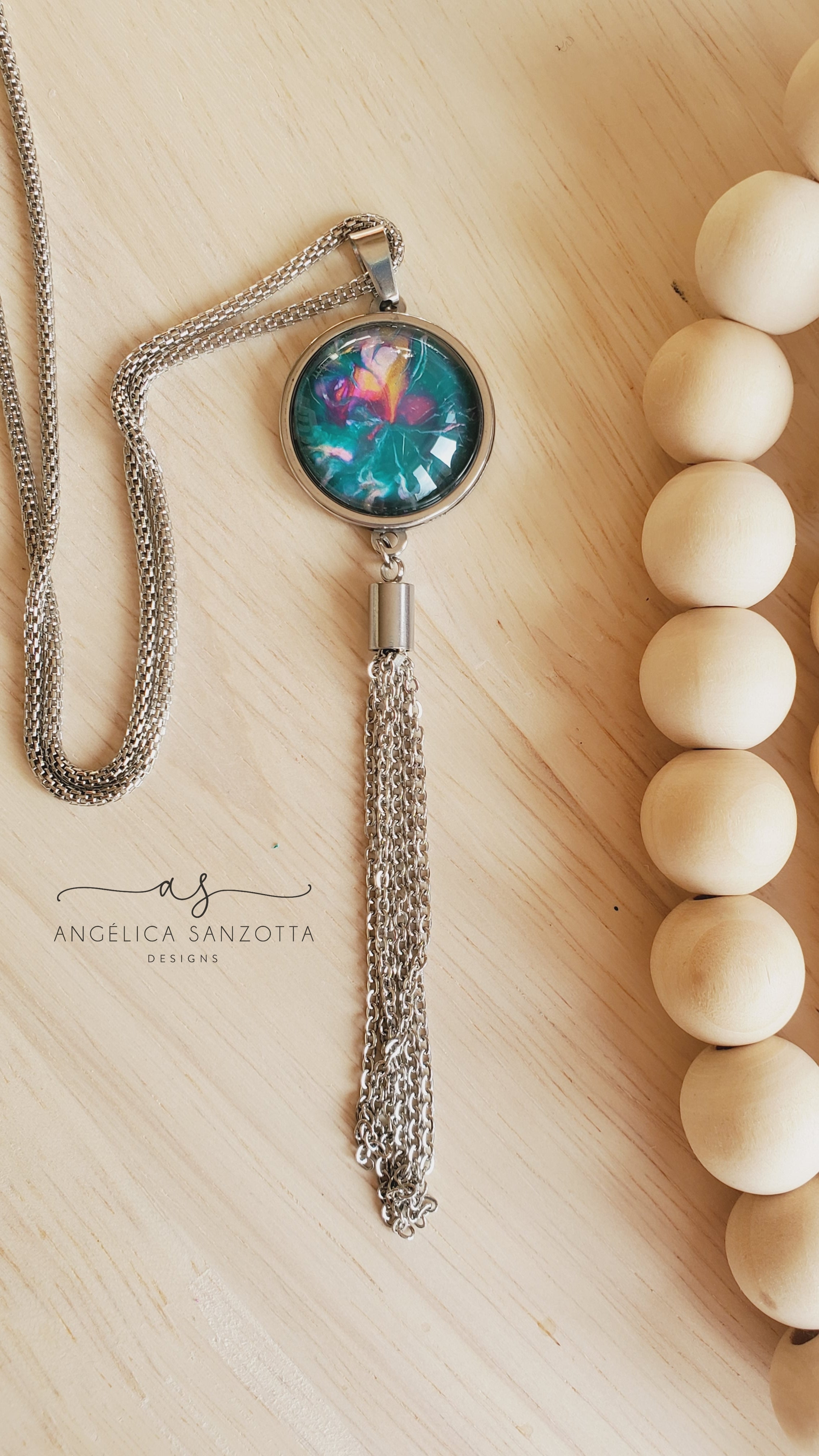 "The Secred Garden Tassel" pendant