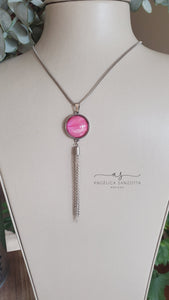 "Pink Tassel" pendant