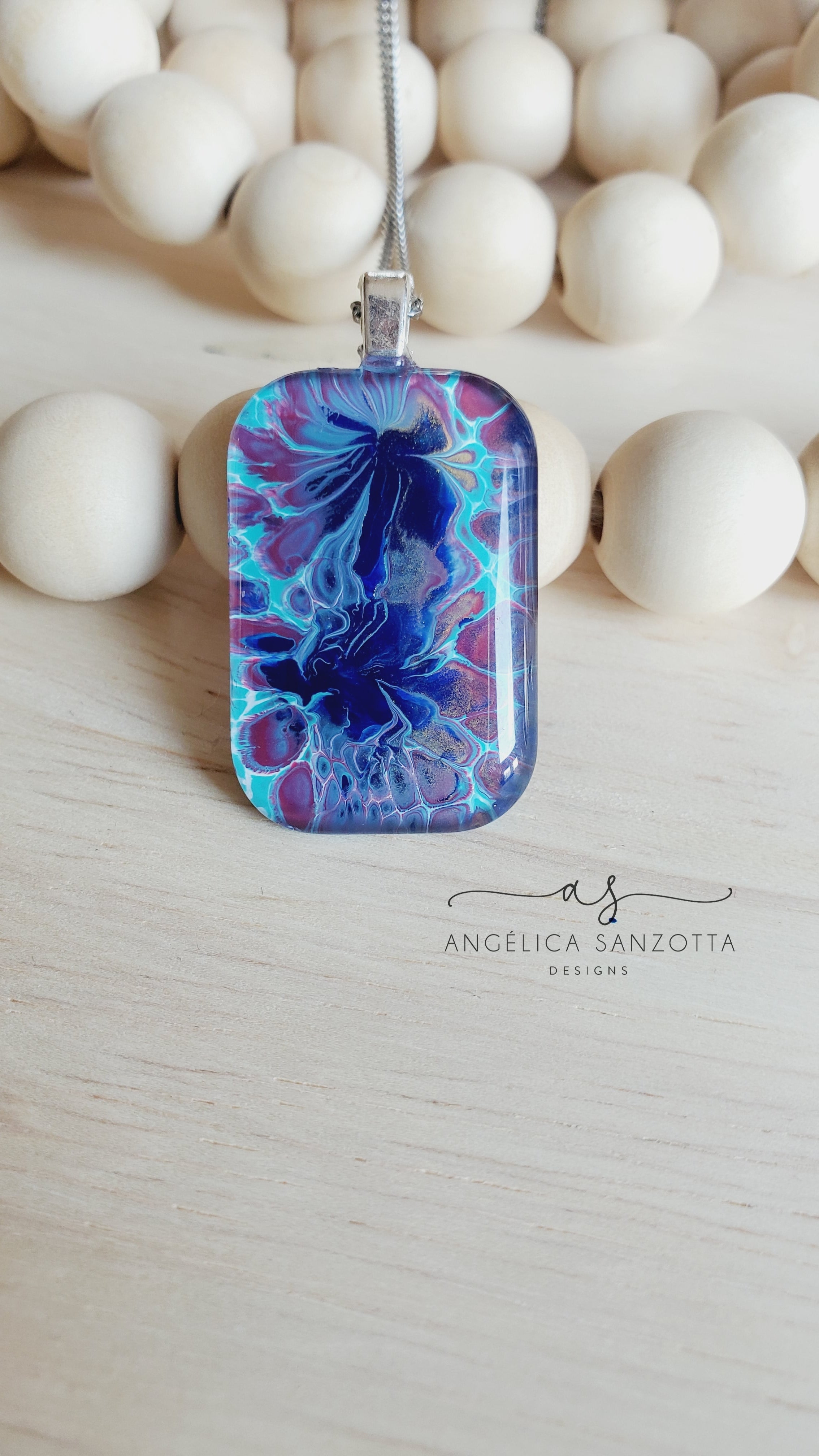 "Blue Garden" pendant