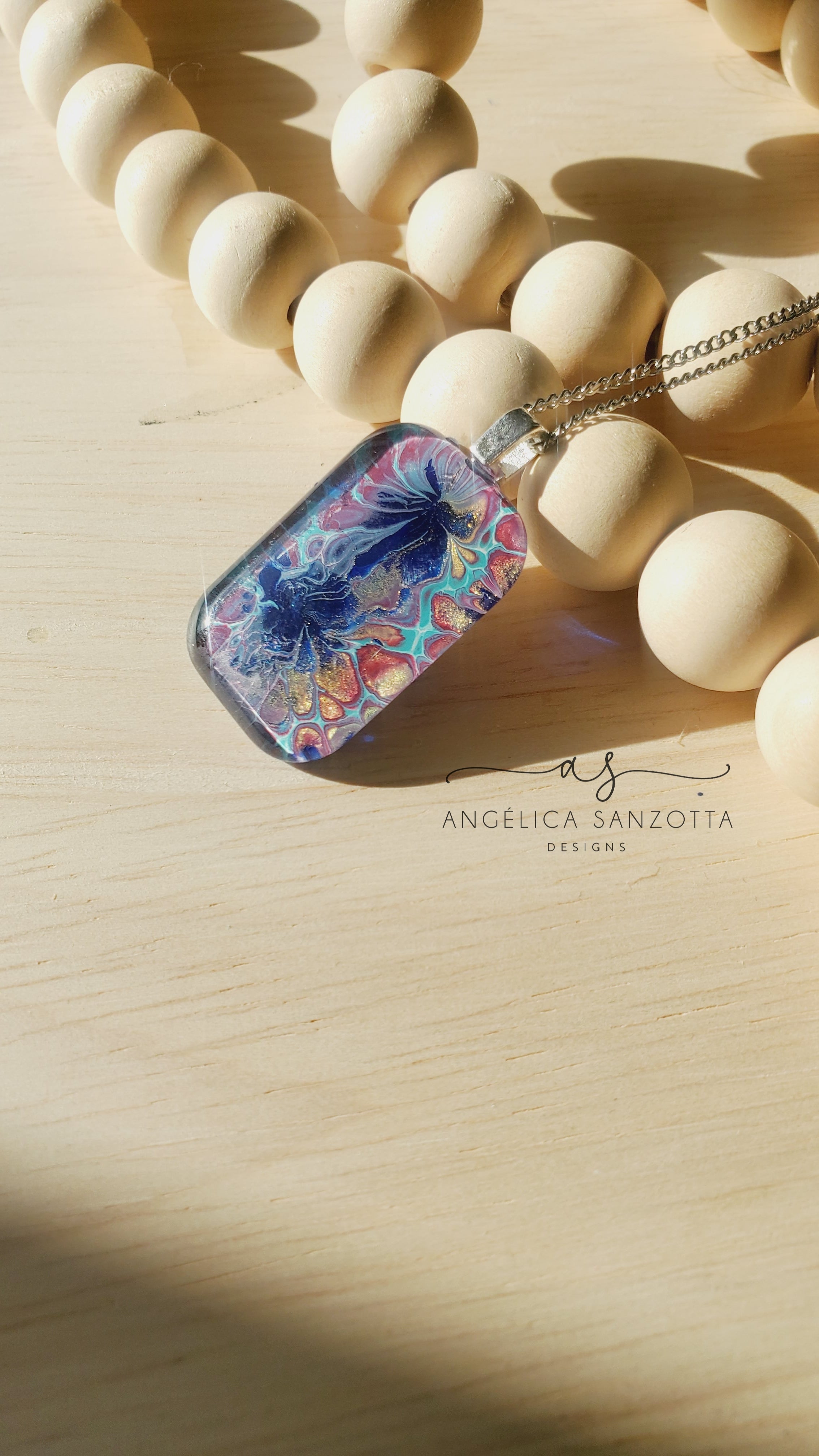 "Blue Garden" pendant