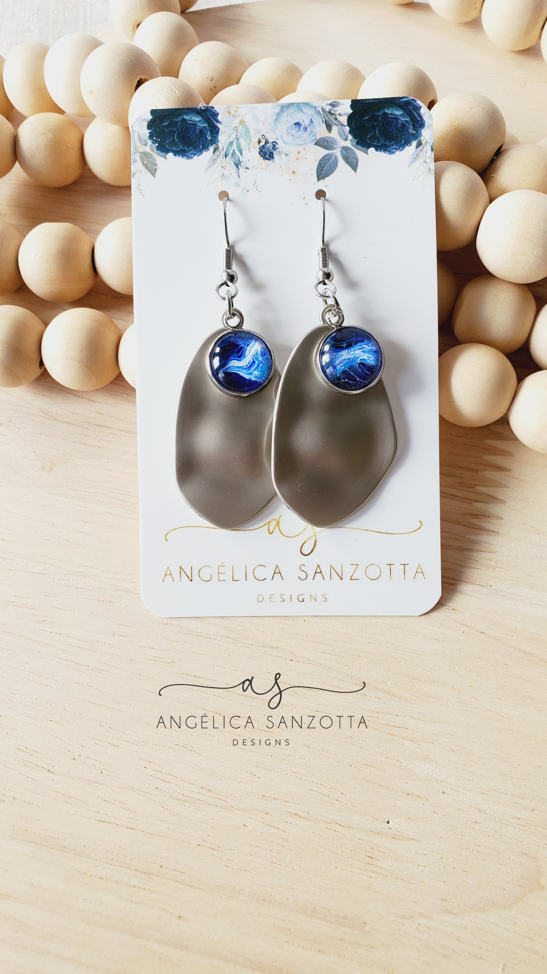 "Stunning Blue" earrings