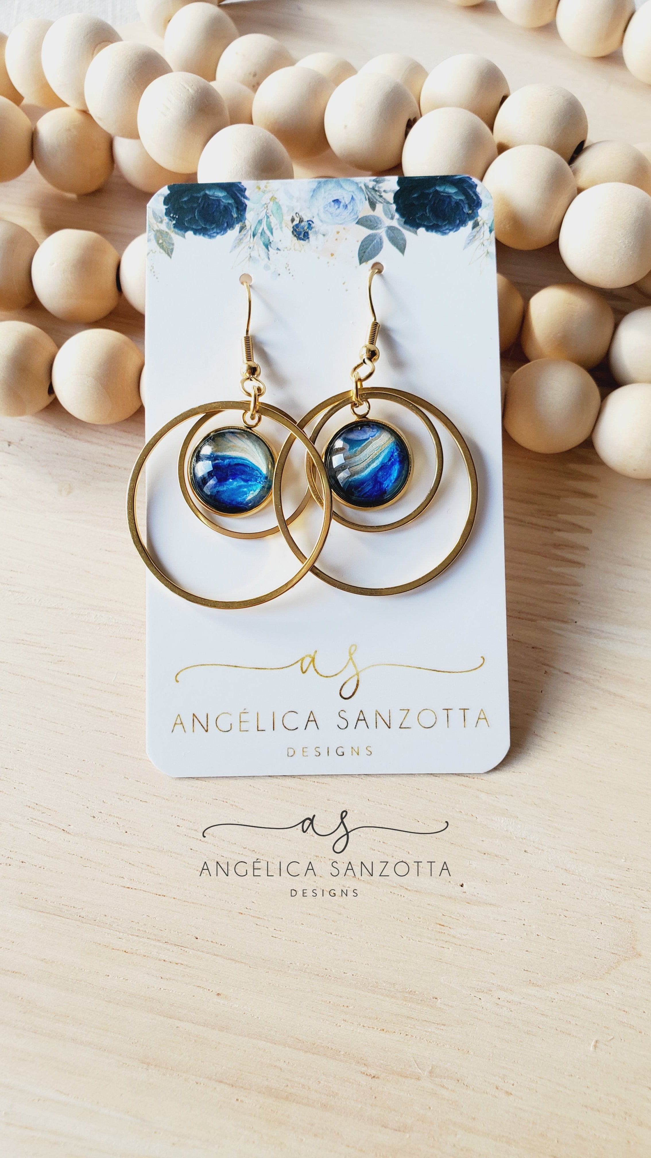 "Caribbean Sea" earrings