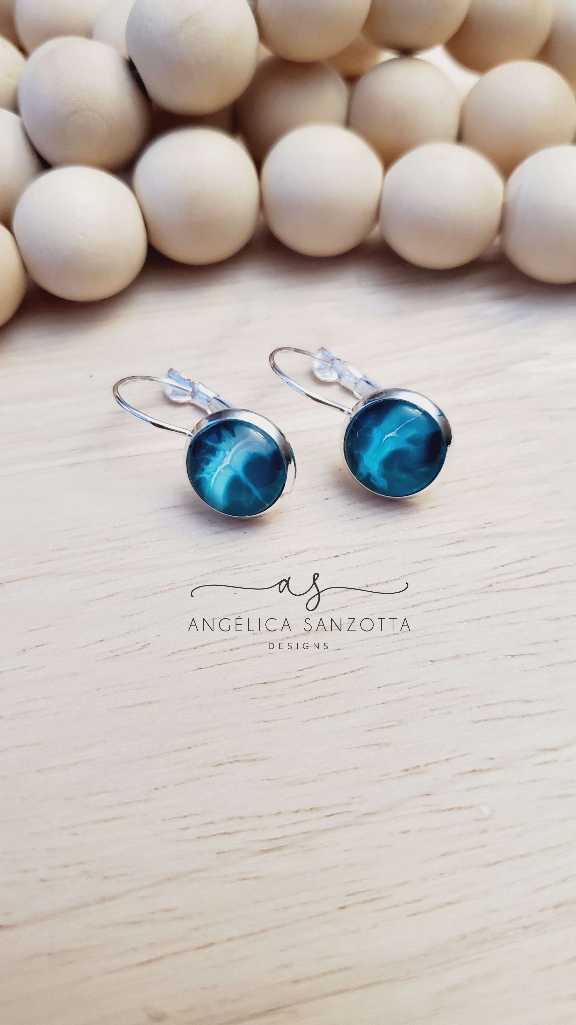 "Emerald Trail" earrings