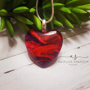 "Valentine" heart pendant